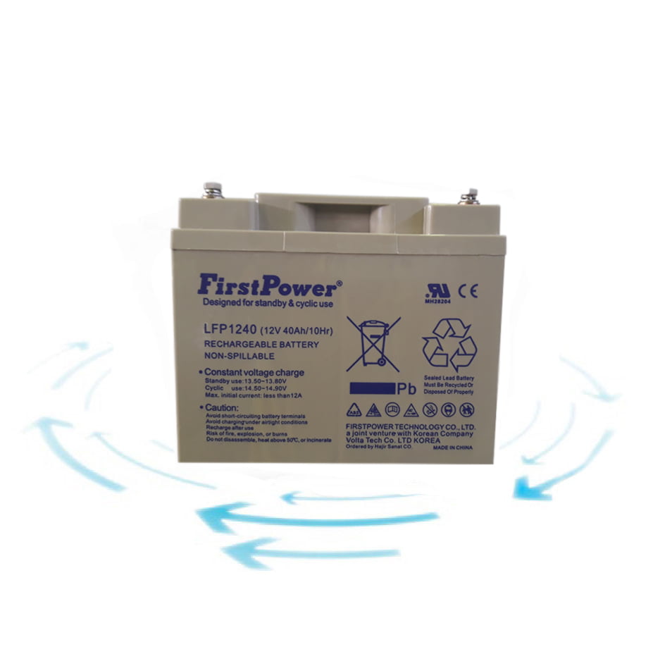 باتری 12 ولت 40 آمپر برند First Power