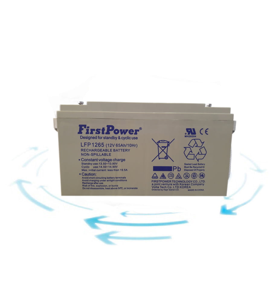باتری 12 ولت 65 آمپر برند First Power